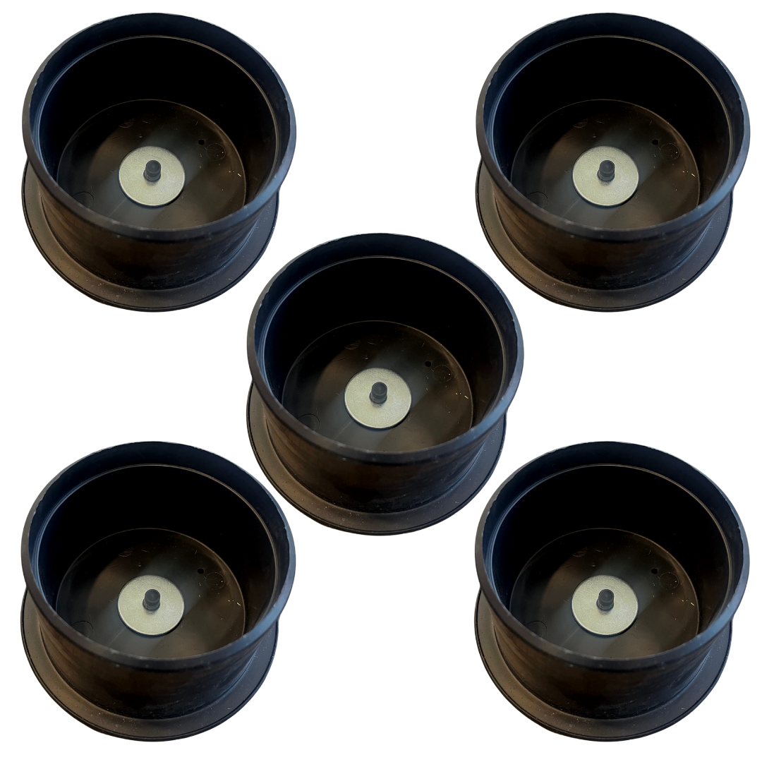 NEW!! 6" Vented Valve Marker W/ Metal Insert, Black